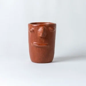Vaso Rostro — barro artesanal de Oaxaca hecho a mano | Manos que Habitan