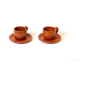 Set de 2 tazas de barro rojo de Oaxaca hechas a mano